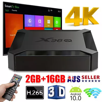 2024 Smart Android 10.0 OS TV BOX 4K 2+ 16GB WIFI H313 4K UHD 3D Media Player AU • $40.25