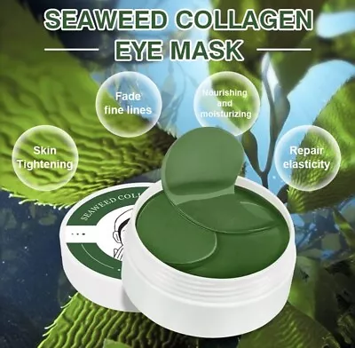 Seaweed & Collagen Under Eye Mask Dark Circles Eye Bags & Puffiness Treatment • £1.50