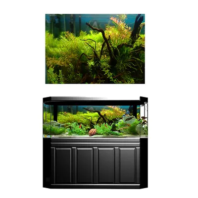 3D Aquarium Universal Landscape Poster   Tank Background Grass 122x46cm • $26.10