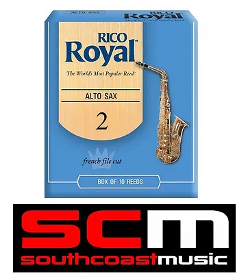 $54.99 • Buy New Rico Royal Alto Saxophone 2.0 Reeds Box Of 10 @scm! Sax Reed 