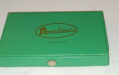 Vintage Dominoes Made In Taiwan In Green Case (#135) • $9.99