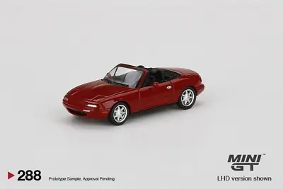 Mini GT 1:64 Mazda Miata MX-5 (NA) Classic Red LHD Car In Box • $12.80