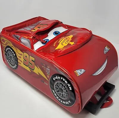 RARE With Sound - DISNEY PIXAR CARS LIGHTNING MCQUEEN CARRY ON Suitcase • $39