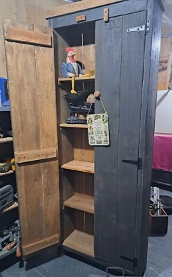 £399 • Buy Vintage Kitchen Larder, Pantry, Linen Cupboard. Reclaimed Wood.  Offers+Delivery