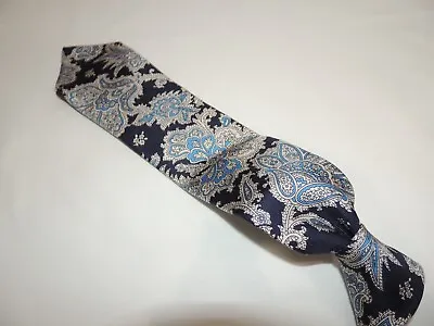 Exquisite Etro Milano Men’s Woven 100% Silk Paisley Necktie Tie 60X3.3/8 • $23.99