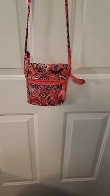 Call Me Coral Vera Bradley Crossbodys Bag Pink Paisley  Design • $8