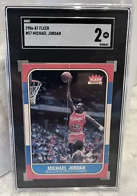 1986-87 Fleer - #57 Michael Jordan (RC) • $1493.91