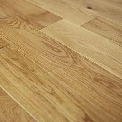 £0.99 • Buy Engineered Natural Oak Wooden Flooring Satin Lacquered 18 X 150 (mm) SAMPLE 