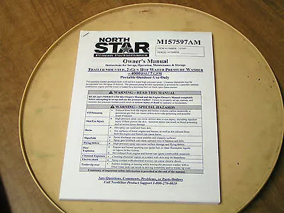 £5.96 • Buy Northstar Trailer Mounted Hot Water Pressure Washer Owner's Manual -model#157597