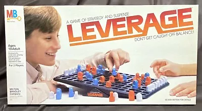 Vintage 1983 Leverage Board Game Milton Bradley • $18.99