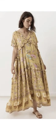 $100 • Buy Spell Wild Bloom Gown - Mustard M
