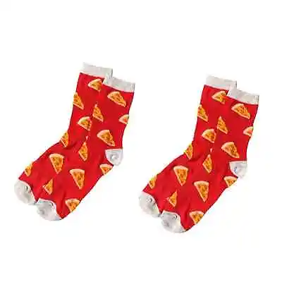 New 2-Pack Men Pizza Pattern Crew Socks Size 10-13 (2 Paires) • $9.50