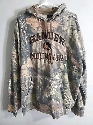 Camo Hoodie Mens L Mossy Oak Sweatshirt Gander Mountain Hunting Sweater Soft • $32.99