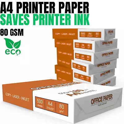 A4 PAPER 80 Gsm Copier Printer Office Printing Ream (500 Sheets) HUGE DISCOUNTS • £49.99