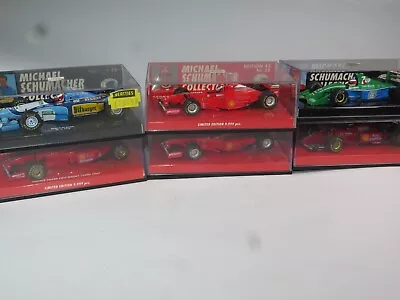 MINICHAMPS 1/43 Die Cast F1 Formula One  MICHAEL SCHUMACHER COLLECTION Selection • £32.99