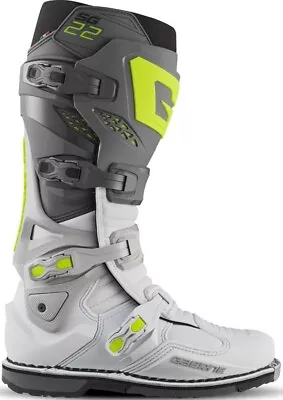 Gaerne SG22 Mens MX Offroad Boots Anthracite/White/Gray • $629.99