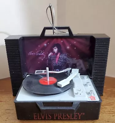 Elvis Presley  Viva Las Vegas  The King Musical Lighted Record Player Ornament • $15