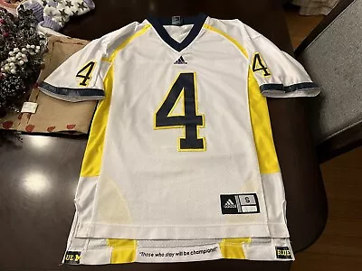 Michigan Wolverines 4 Jim Harbaugh Stitched Jersey Sz Adult S • $15