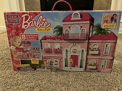 Mega Bloks Barbie 80229 Build 'n Style Luxury Mansion/ Missing A Couple Pieces • $75