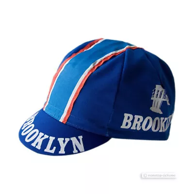$18.95 • Buy BROOKLYN Classic Team Cycling Cap : BLUE - MADE IN ITALY!