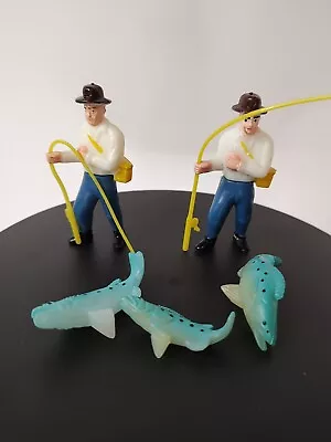 Vintage Cake Toppers Fishing Hunting Outdoorsman Tree Fisherman Decorations • $10