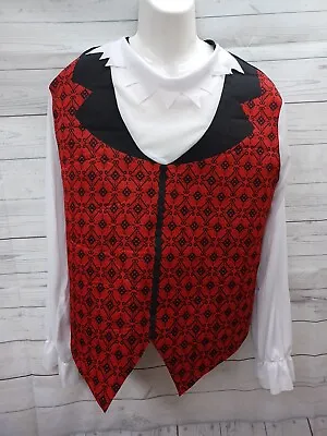 Rubies Mens Vampire Top Shirt Halloween Costume Red Black Sz M • $11.24