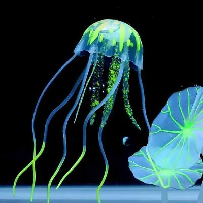 £2.89 • Buy 1X Floating Jelly Fish Glowing Effect Aquarium Tank Ornament Jellyfish Fake