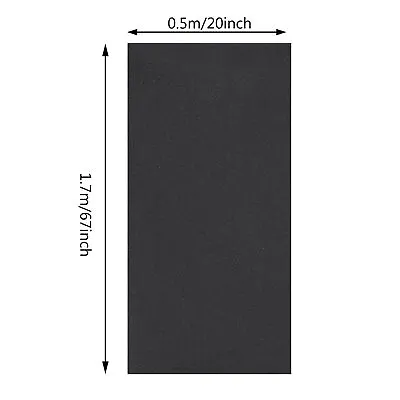 (Black) Health Gear 1.7mx0.5m Speaker Fabric Black Speaker Acoustic Fabric • £9.89