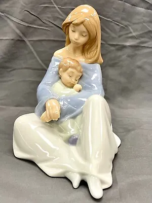 Lladro Nao 1554 The Greatest Bond Porcelain Figurine Mother & Child Mother's Day • $142