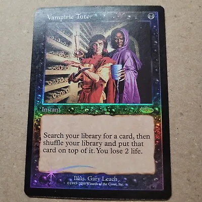 MTG - Magic The Gathering - Foil Judge DCI Promo Vampiric Tutor 2000  LP Rare • $209.89