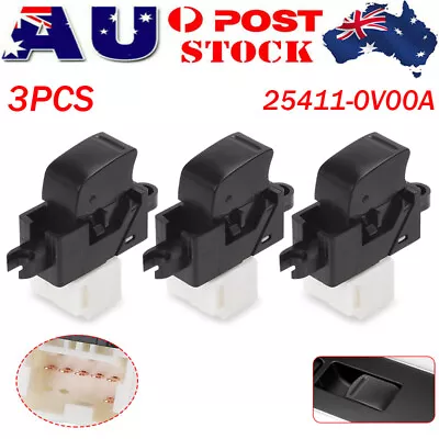 3x Power Window Switch Passenger Side 25411-0V00A For NISSAN PATROL GU Y61 97-12 • $23.73