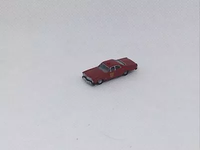 New N Scale Mini Metals ‘67 Ford Galaxy “fire Chief” Car • $15.95