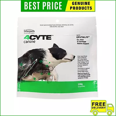 4cyte Canine Joint Support Supplement Granules For Dog 100 Gm • $84.98