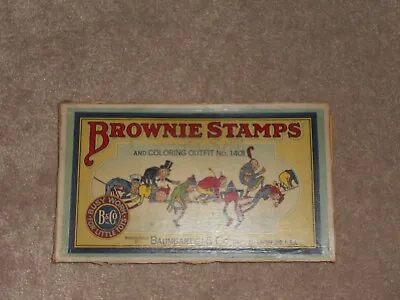 Vintage Baumgarten & Co. Brownie Stamps & Coloring Outfit No. 1401 Palmer Cox • $99.95