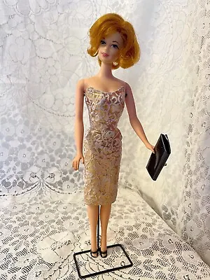 Vintage Barbie Stunning Titian Short Flip Stacey TNT Barbie #1165 In Gold Sheath • $255