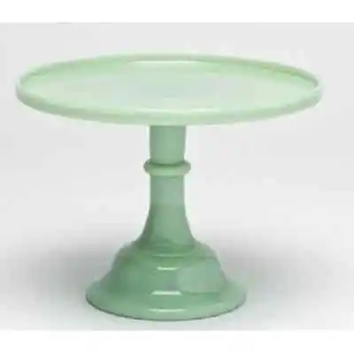 New!  Jadeite/Jadite Green 12  Pedestal Cake Stand Plate - Mosser 24012J  • $139.99