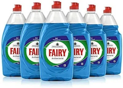 Fairy Platinum Antibacterial Washing Up Liquid Eucalyptus (870ml) - Pack Of 6 • £19.29