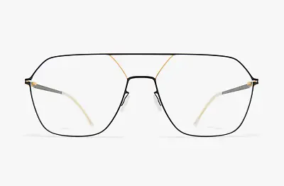 Frames Eyeglasses Mykita Jelva 167 Gold Jet Black Unisex • $452.98