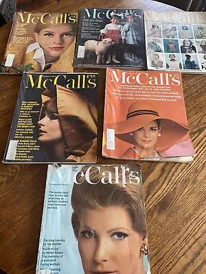 Vintage McCall’s Magazine X 6:   1964 And 1965 • $36.40