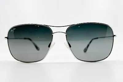 Maui Jim Sunglasses Frame BREEZEWAY MJ773-17  Silver Black Lens 63-16-143 7694 • $79.99