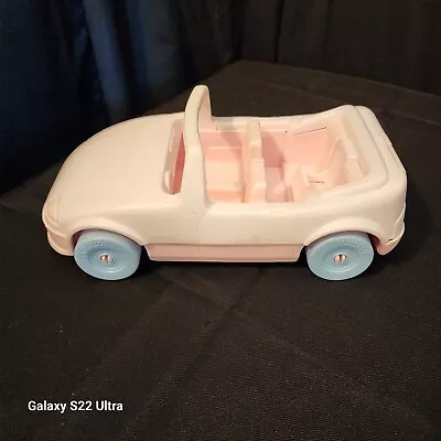 Vintage Playskool Doll House Sports Car Convertible Item 1593 Mattel 1992 White • $16.50