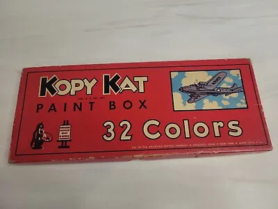 Vintage - 32 Color- Kopy Kat Paint Box-With Airplane Graphics • $9.99