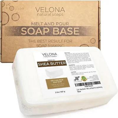 251025 LB - Shea Butter Soap Base By Velona SLS/SLES Free Melt Pour • $119