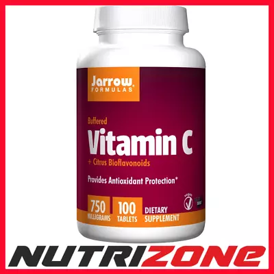 Jarrow Formulas Vitamin C (Buffered) + Citrus Bioflavonoids 750mg - 100 Tabs • £20.50