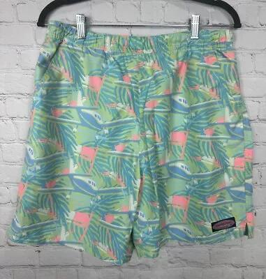 Vineyard Vines Swim Trunks Shorts Lined Pockets Elastic Drawstring Waist Sz M • $17.10