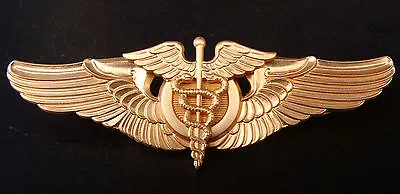 Usaaf Gold Flight Surgeon Wings 3 Inch • $10.95