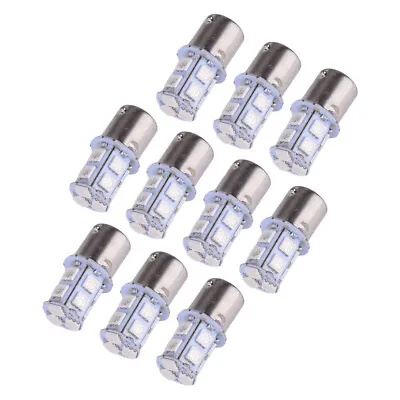 10x Red BA15D 1156 1141 13SMD Car RV Camper Trailer LED Interior Light Bulbs 12V • $9.78