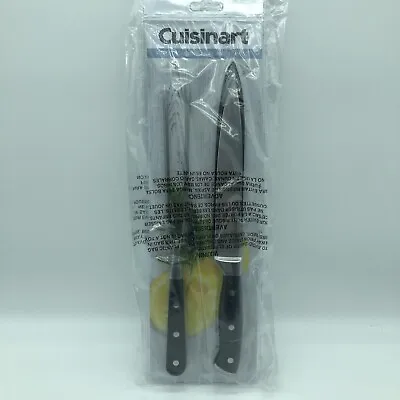 Cuisinart Forged CARVING KNIFE & FORK SET Turkey Poultry Thanksgiving Steel NEW • $11.50