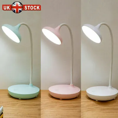 £8.22 • Buy 20 LED Flexible Touch Desk Light Bedside Reading Lamp Dimmable USB Rechargeable