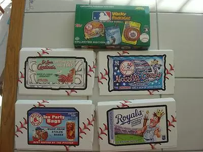 2016 Topps Wacky Packages Major League Baseball Complete Set Of 4 Box Toppers • $4.99